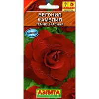 Бегония крупноцветковая Камелия темно-красная (10шт). Аэлита