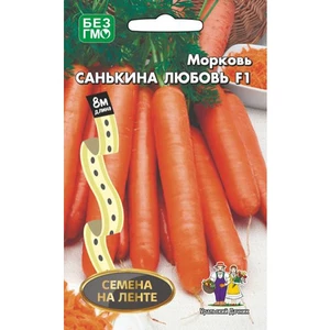 Морковь на ленте Санькина любовь. Уральский дачник